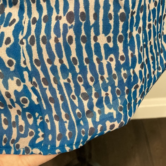 Kasper Teal Bow Tie Long Sleeve Blouse 10 - Picture 11 of 16